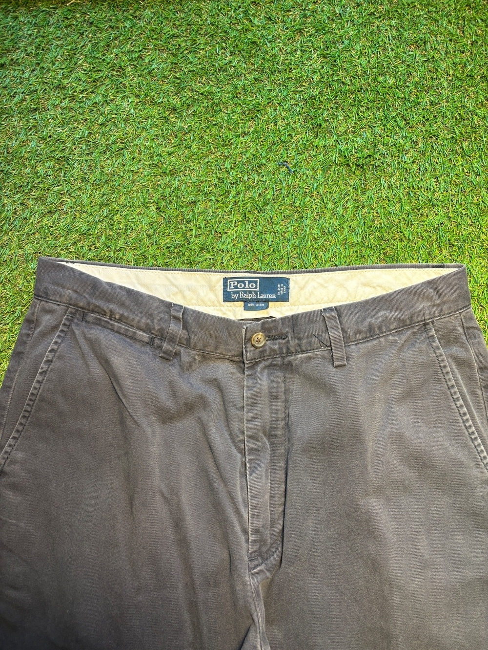 90’s polo flat front chinos